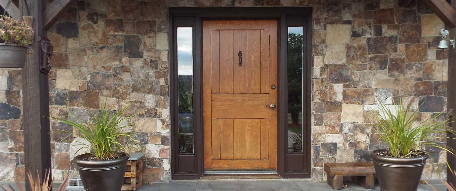 Square & Rectangle Natural Stone Veneer House Exterior