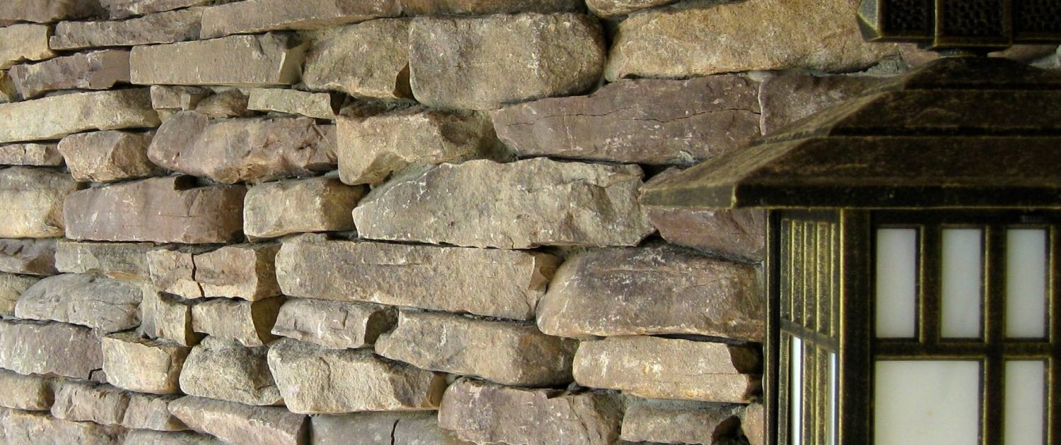 Ledgestone natural stone veneer house exterior