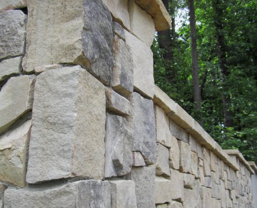 stone retaining wall