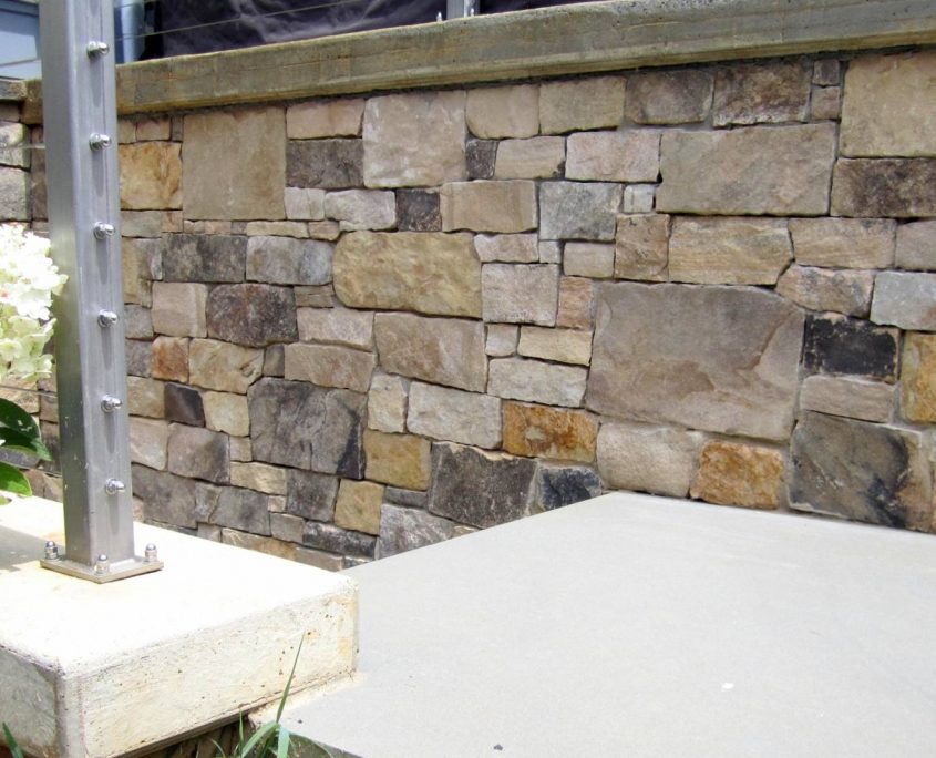 natural veneer stone on house
