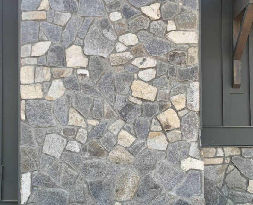 grey mosaic natural stone siding NC , SC stone siding